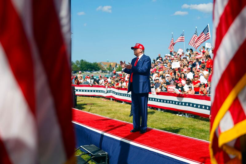 Donald Trump in Wisconsin (Jeffrey Phelps/AP)