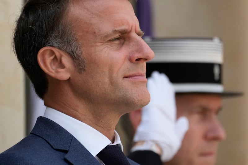 France’s President Emmanuel Macron (Thibault Camus/AP)