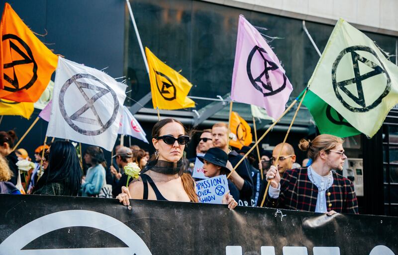 Increased awareness surrounding the climate crisis has led to an increase in climate protests at London Fashion Week