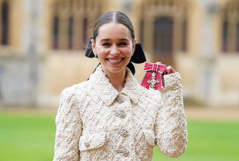 Emilia Clarke was made MBE for her work helping people with brain injuries through her charity SameYou