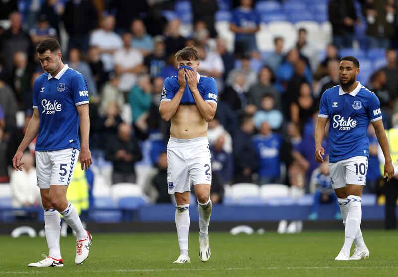 Everton are still awaiting the outcome of their appeal against a 10-point deduction