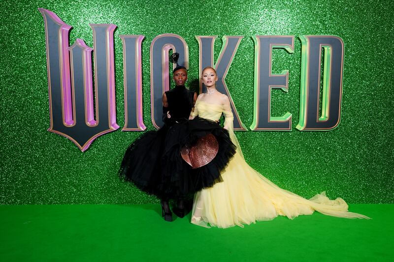 Cynthia Erivo and Ariana Grande arrive for the UK premiere of Wicked