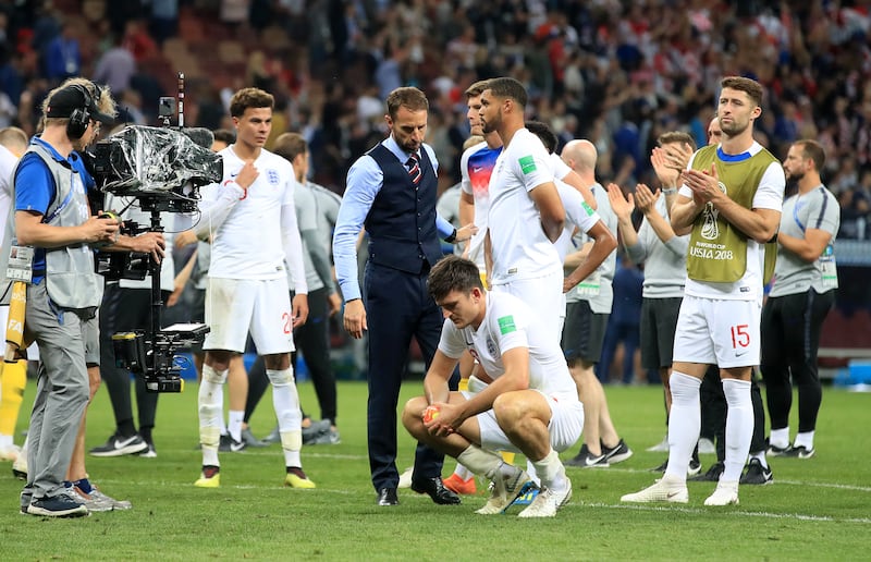 England were left disappointed after going out to Croatia after extra time in 2018