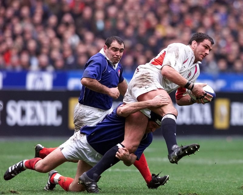 Former England captain Martin Johnson (right) said he relished games against France