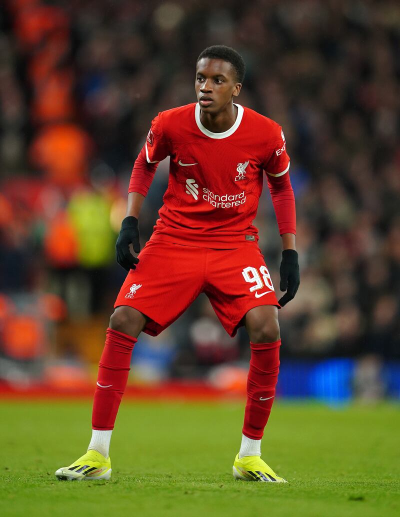 Trey Nyoni became Liverpool’s third-youngest player after coming off the bench against Southampton