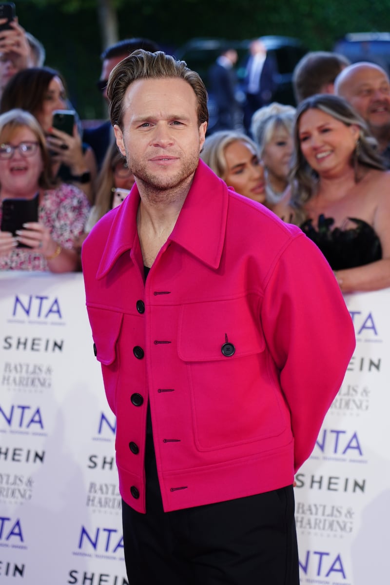 Singer Olly Murs arrives for awards show at the O2 Arena