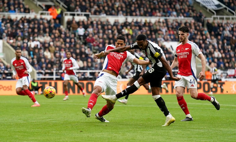 Joe Willock came close to doubling Newcastle’s lead