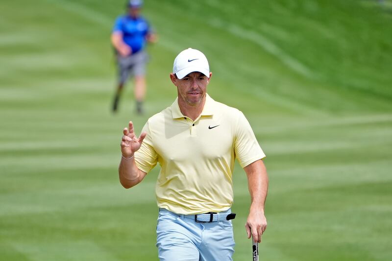 Rory McIlroy faces a battle to work his way back into contention (Marta Lavandier/AP)