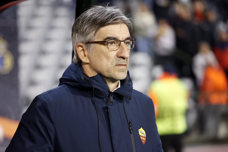 Roma head coach Ivan Juric was sacked after his side’s 3-2 loss at home to Bologna (Omar Havana/AP)