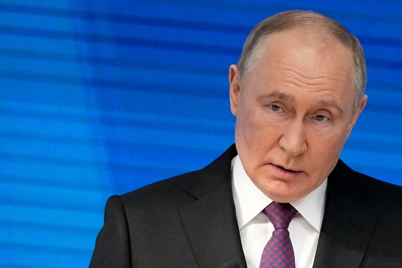 In March 2023, the court issued an arrest warrant for Russian President Vladimir Putin for war crimes (Alexander Zemlianichenko/AP)