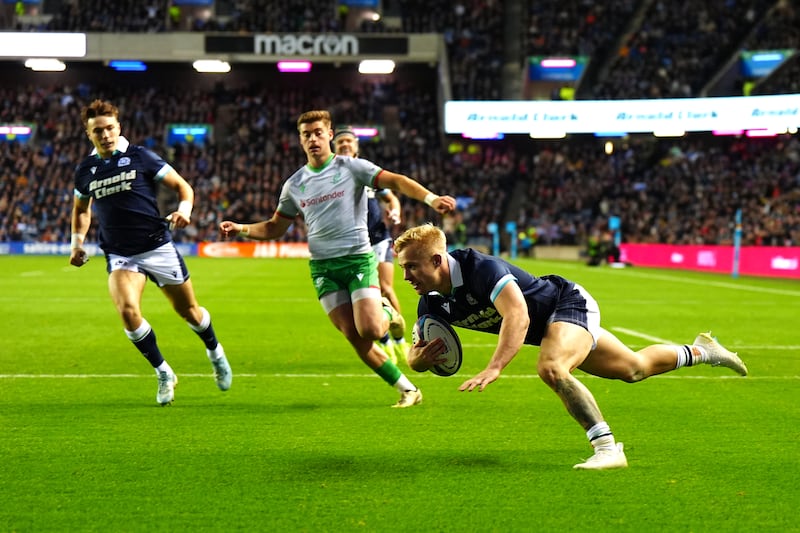 Sale wing Arron Reed added a second-half double for Scotland