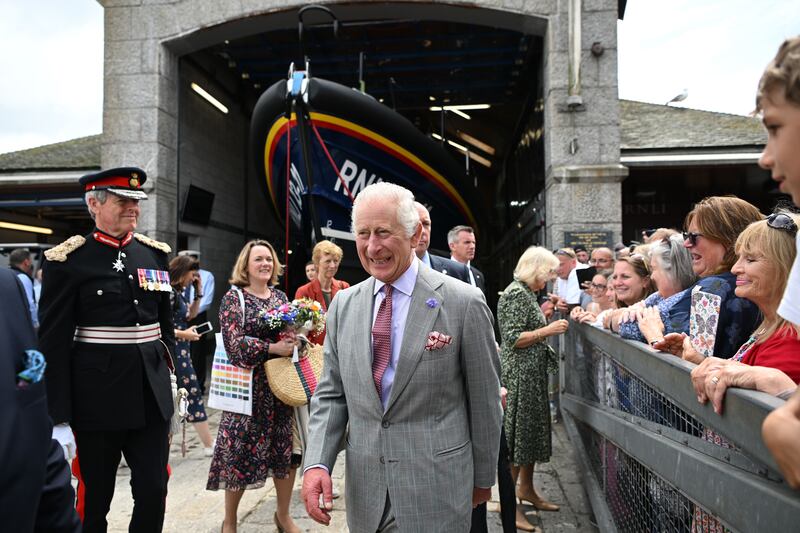 The King and Queen visited St Ives Harbour in Cornwall last summer