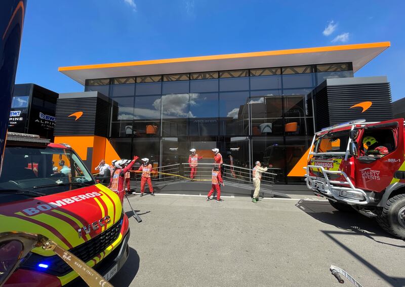 A member of McLaren staff has been hospitalised