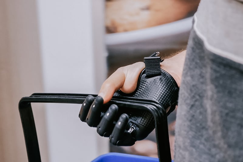 Michael Altheim, 52, of Frankfurt in Germany, was the first person in the world outside of prototypes to get a Hero Gauntlet from UK firm Open Bionics.