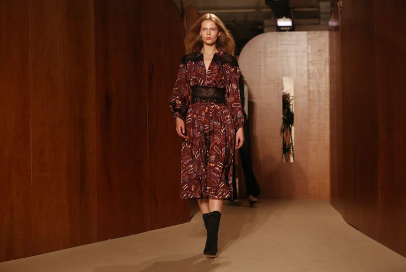 A model on the catwalk during the Alex Chung London Fashion Week SS19 show