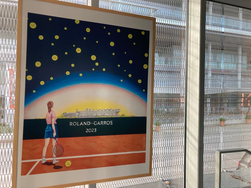 The Roland Garros Stadium in Paris which will host the Olympic tennis tournament this summer.