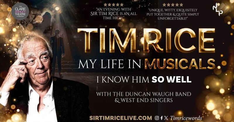 Tim Rice will refelct on his illustrious career at the heart of musicial theatre in an evening of chat and song in Belfast's Ulster Hall on April 24 2025