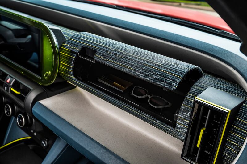 The interior uses recycled materials. (Fiat)