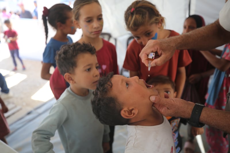 1,500 children under the age of 10 have been vaccinated so far at the facility in Zawaida.