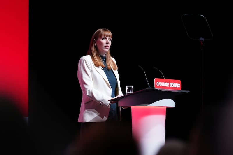 Deputy Prime Minister Angela Rayner was speaking at the Labour conference