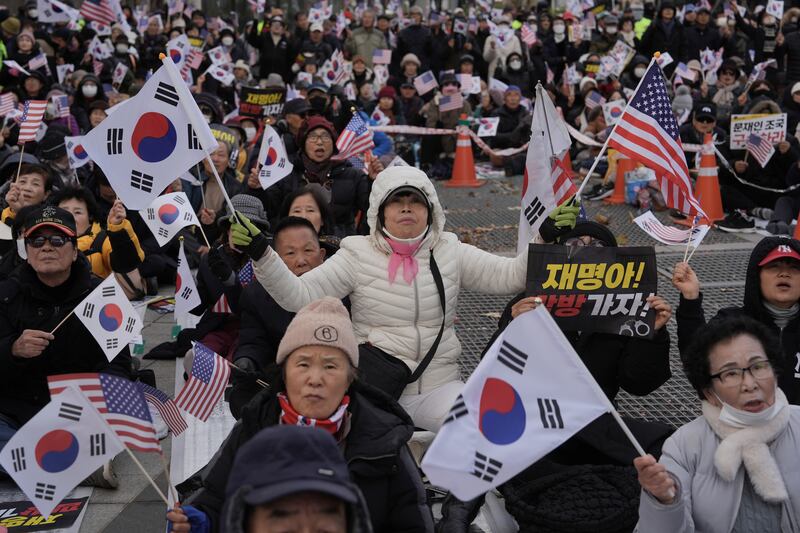 Rallies have been held across South Korea in response to the ruling (Ng Han Guan/AP)