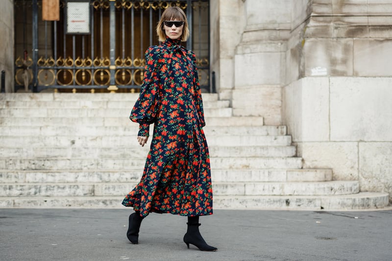 2A3CY2N PARIS, FRANCE – SEPTEMBER 30, 2019: Anya Ziourova seen before STELLA McCARTNEY show, during Paris Fashion Week Womenswear Spring/Summer 2020.