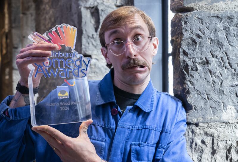 Rob Copland won the Victoria Wood Award at the Edinburgh Comedy Awards at the Ghillie Dhu in Edinburgh