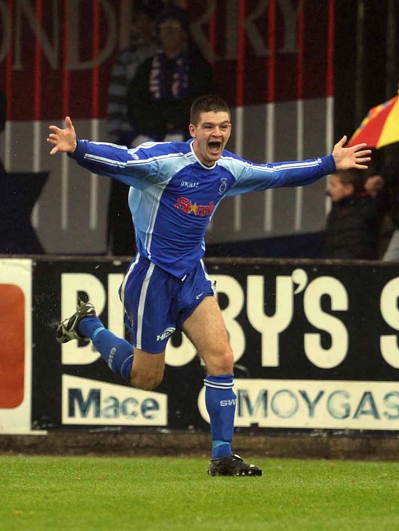 Armagh City boss Shea Campbell back in his Dungannon Swifts days