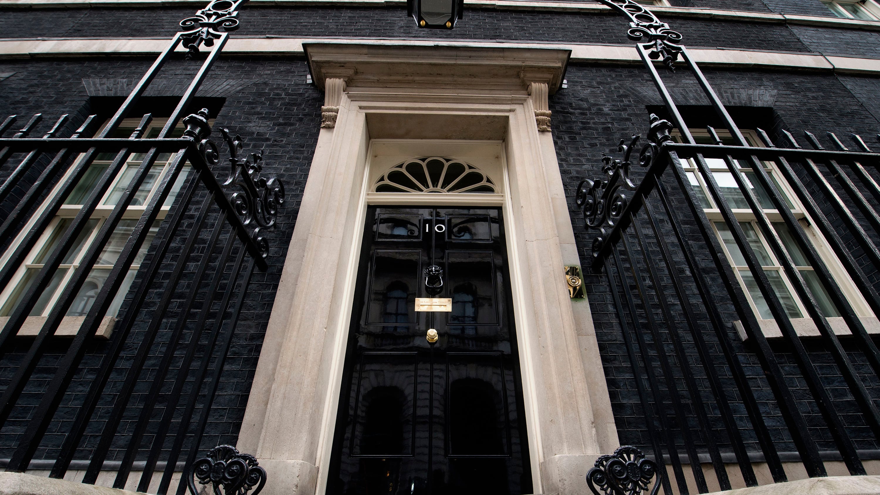The door of No 10 Downing Street