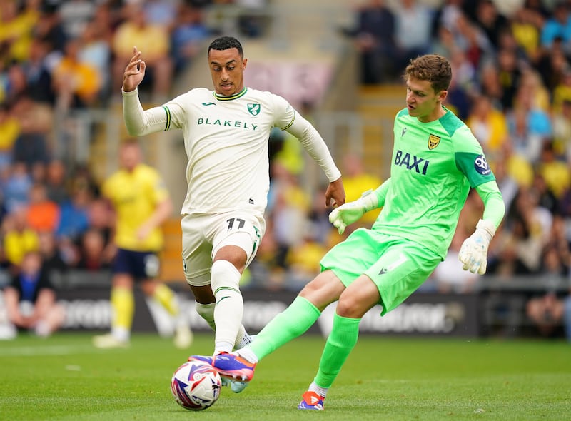 Adam Idah played for Norwich in their opening league game before moving to Celtic