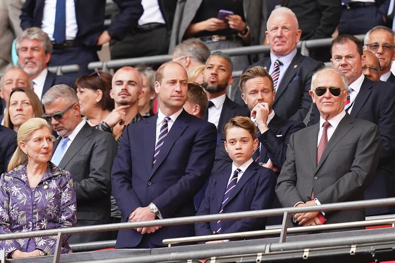 The Prince of Wales and Prince George are both avid football fans