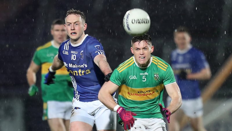 Eunan Mulholland scored three vital points at Glen retained the Ulster Club Senior Football Championship final at the Athletic Grounds. Picture Margaret McLaughlin