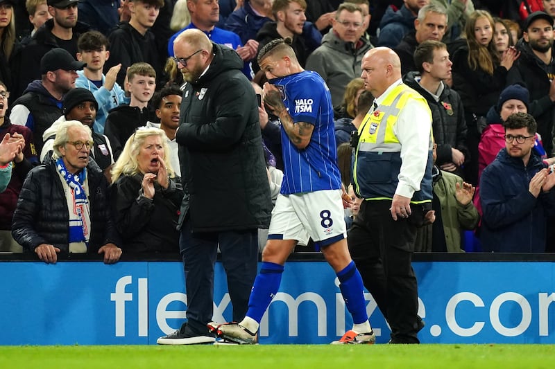 Kalvin Phillips is suspended for Ipswich’s trip to Tottenham