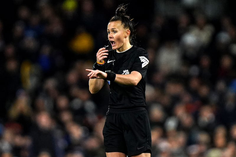 Referee Rebecca Welch impressed on her debut