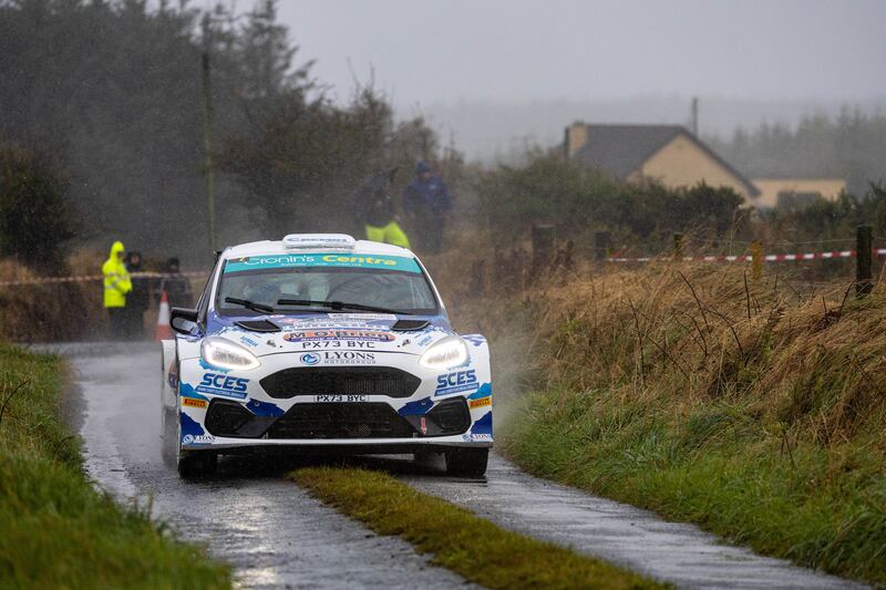 Second was enough for Keith Cronin and Mikie Galvin to get their hands on the ITRC title at the Cork '20' Rally.jpg