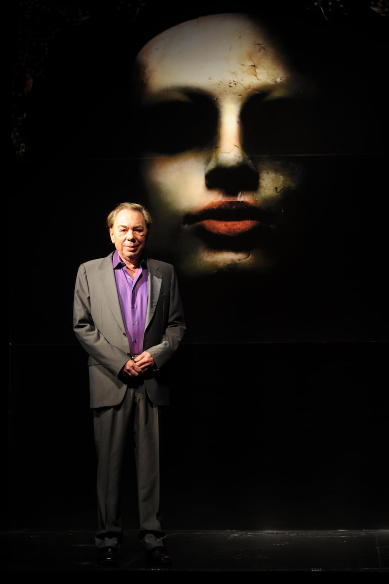 Lord Andrew Lloyd Webber during a photocall for his musical, Love Never Dies, a continuation of The Phantom Of The Opera