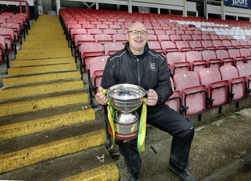 A contented man, Glen manager Malachy O&#39;Rourke Picture: Margaret McLaughlin. 