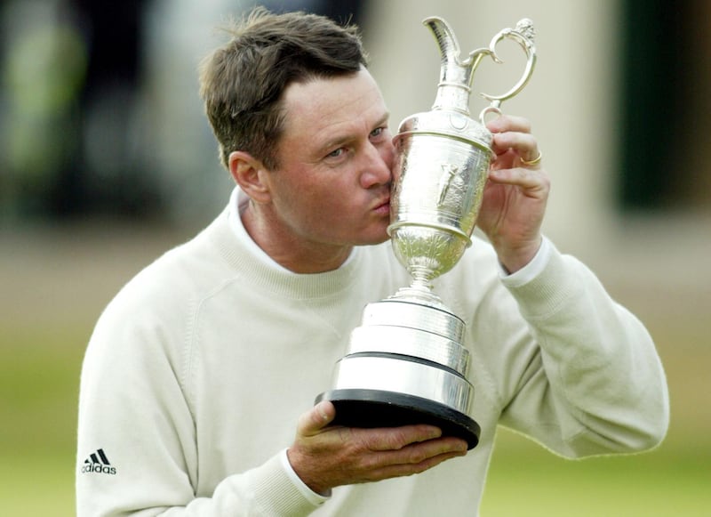 Todd Hamilton kisses the Claret Jug after winning the 133rd Open Championship at Royal Troon