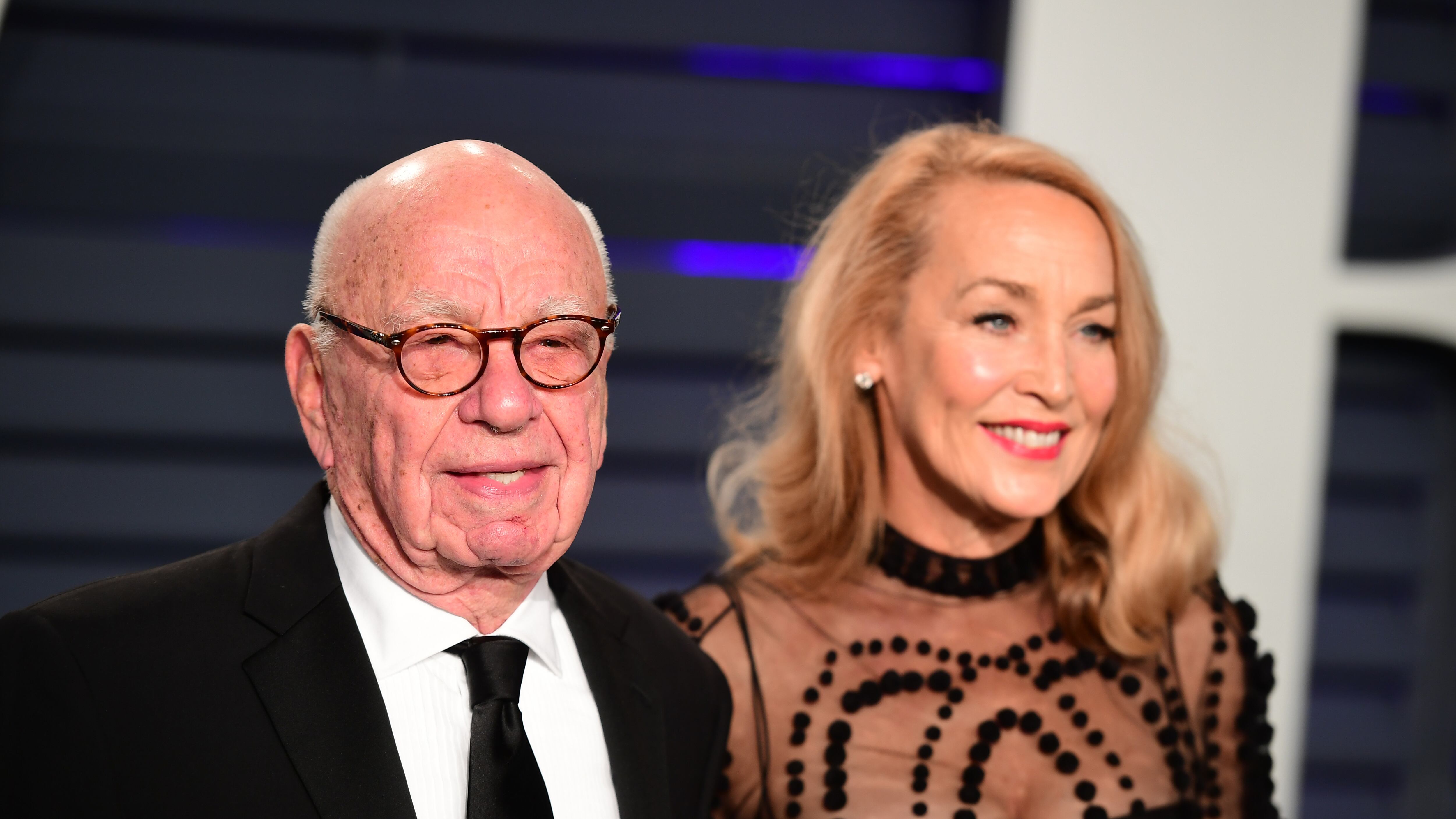 Rupert Murdoch and his former wife Jerry Hall