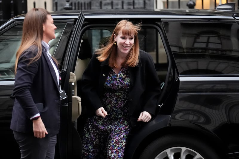 Deputy Prime Minister Angela Rayner arriving in Downing Street