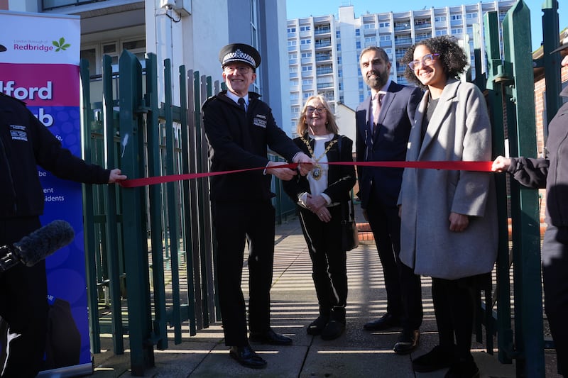 Metropolitan Police Commissioner Sir Mark Rowley attended the opening of a new police hub