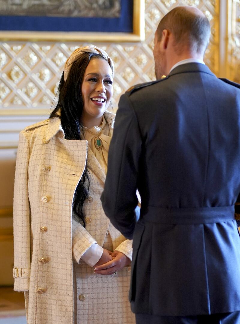 Ferguson received her royal honour from the Prince of Wales at an investiture ceremony