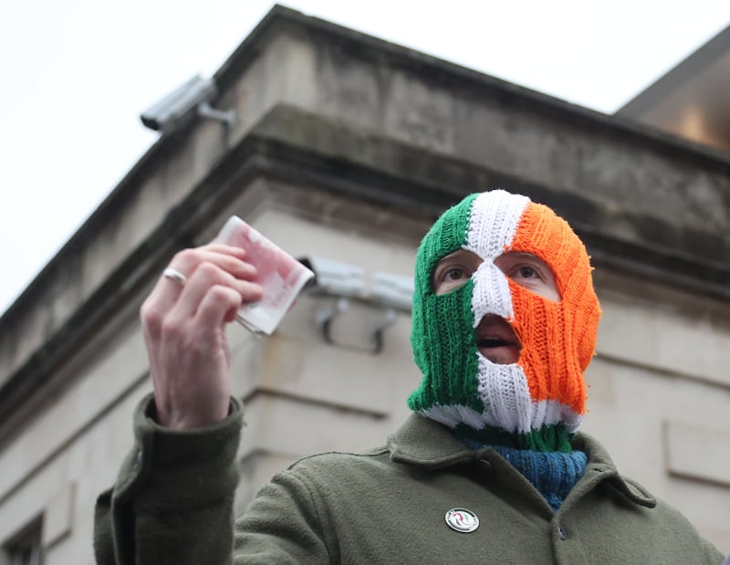 West Belfast rap group Kneecap is to donate more than £7,000 to a youth group on the loyalist Shankill Road after taking a High Court case against the British government.
PICTURE COLM LENAGHAN