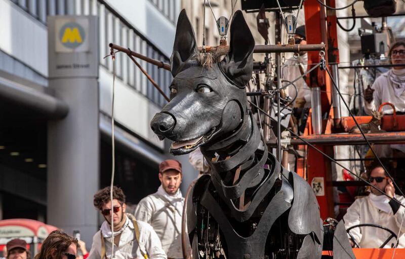 Street puppets in Liverpool