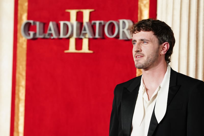 Paul Mescal often wore Gucci on the Gladiator II press tour