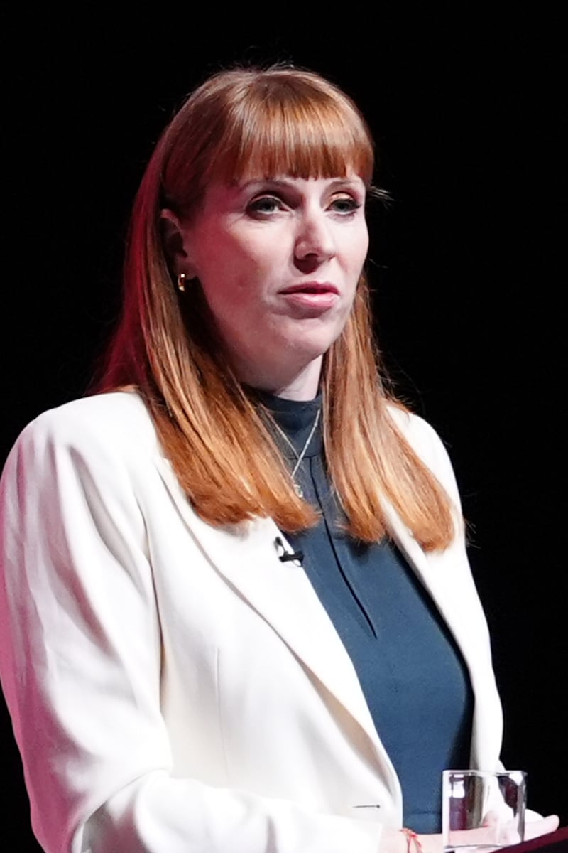 Deputy Prime Minister Angela Rayner speaking at the Labour Party conference in Liverpool