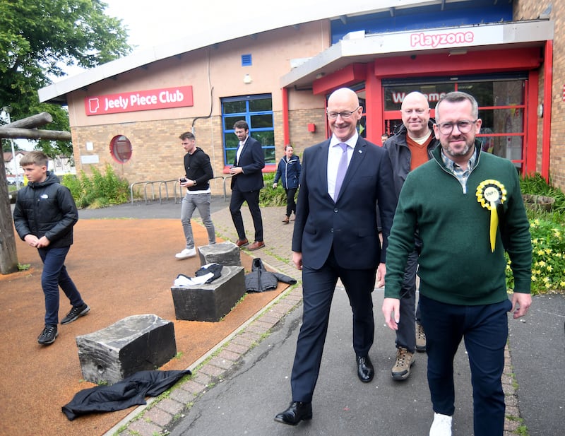 Former MP Stewart McDonald (right) said he trusted SNP leader adn Scottish First Minister John Swinney to ‘try to turn things round’.