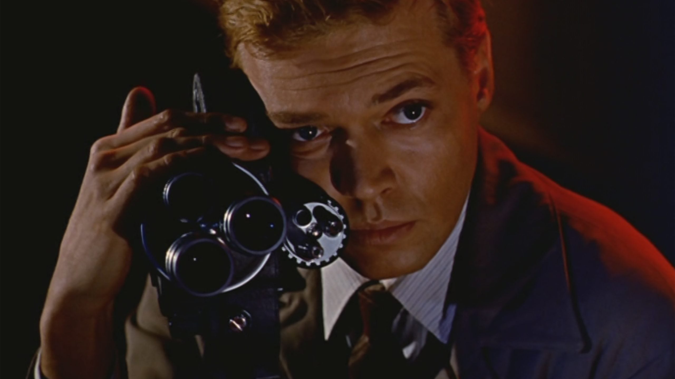 Carl Boehm in Michael Powell's Peeping Tom, now available in a 4K restoration from Studio Canal
