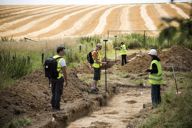 Military veterans, serving personnel, archaeologists and volunteers joined charity Waterloo Uncovered for an excavation at Mont-Saint-Jean farm