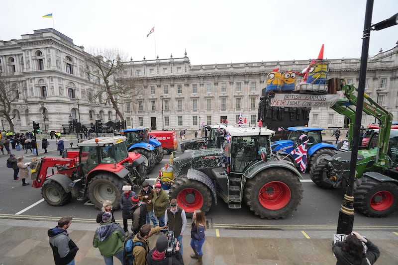 Farmers are protesting again over the impact on their livelihoods of the Budget